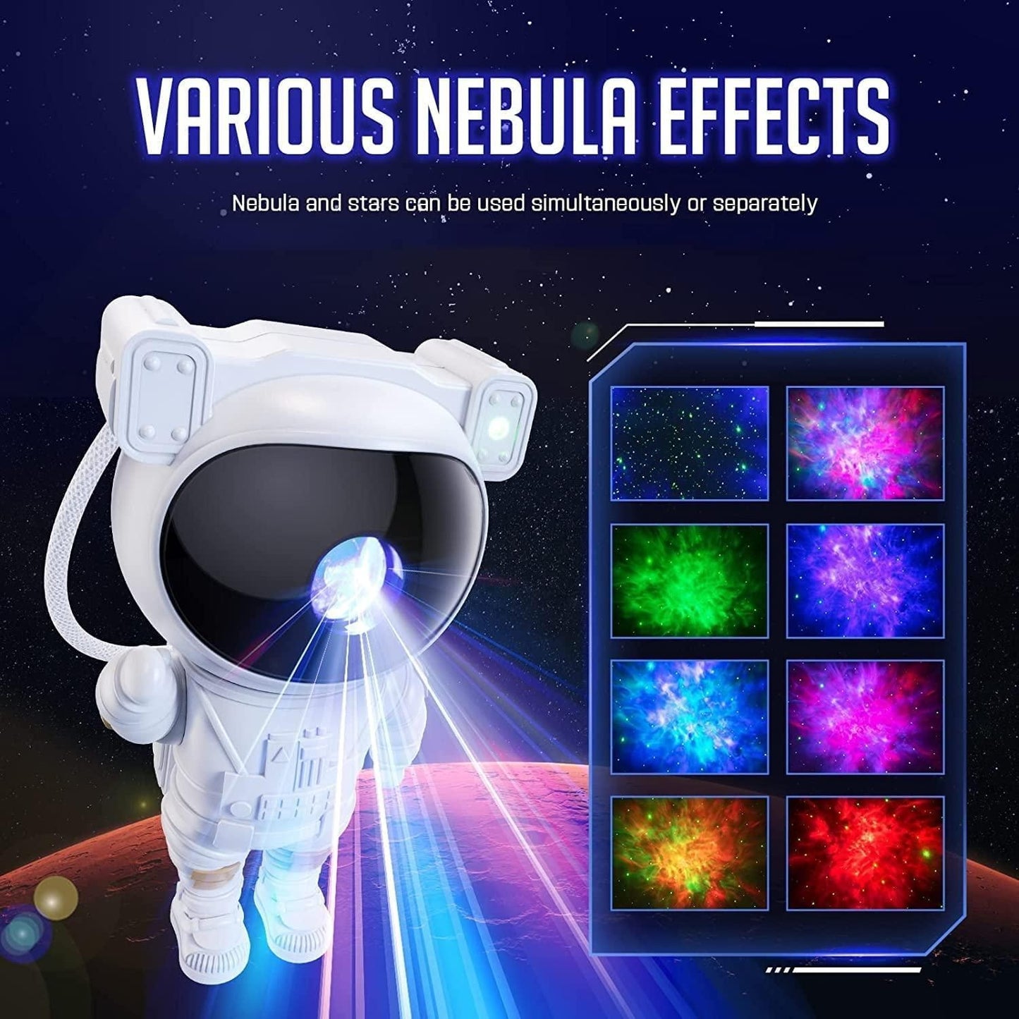 Astronaut Galaxy Light Projector, Remote Controlled