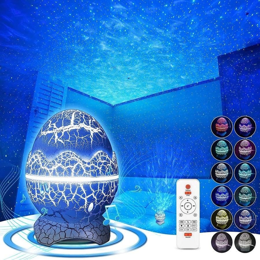 🦖 Dinosaur Egg Galaxy Aurora Projector with Bluetooth Speaker