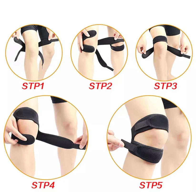 Patella Knee Support Strap - Joint Pain Relief for Men & Women (Pack of 1)