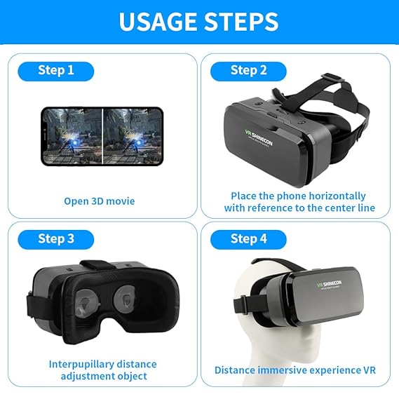 Digi Collections 3d VR Headset Compatible with iPhone