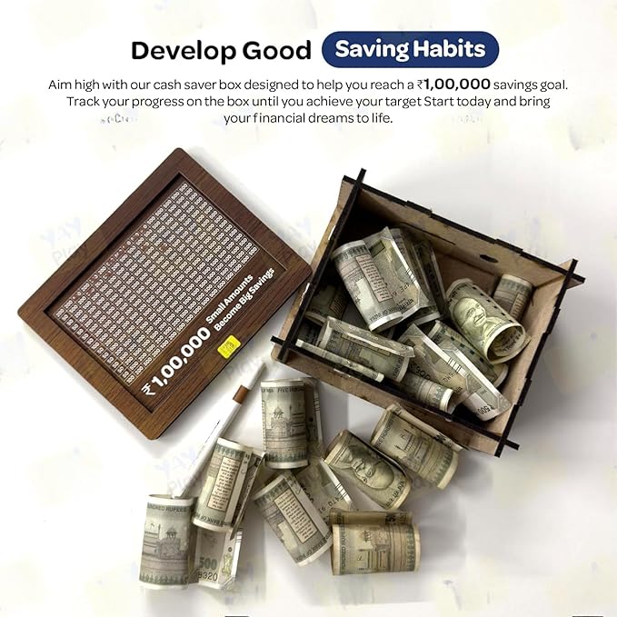Digi Collections wooden Money Saving Bank