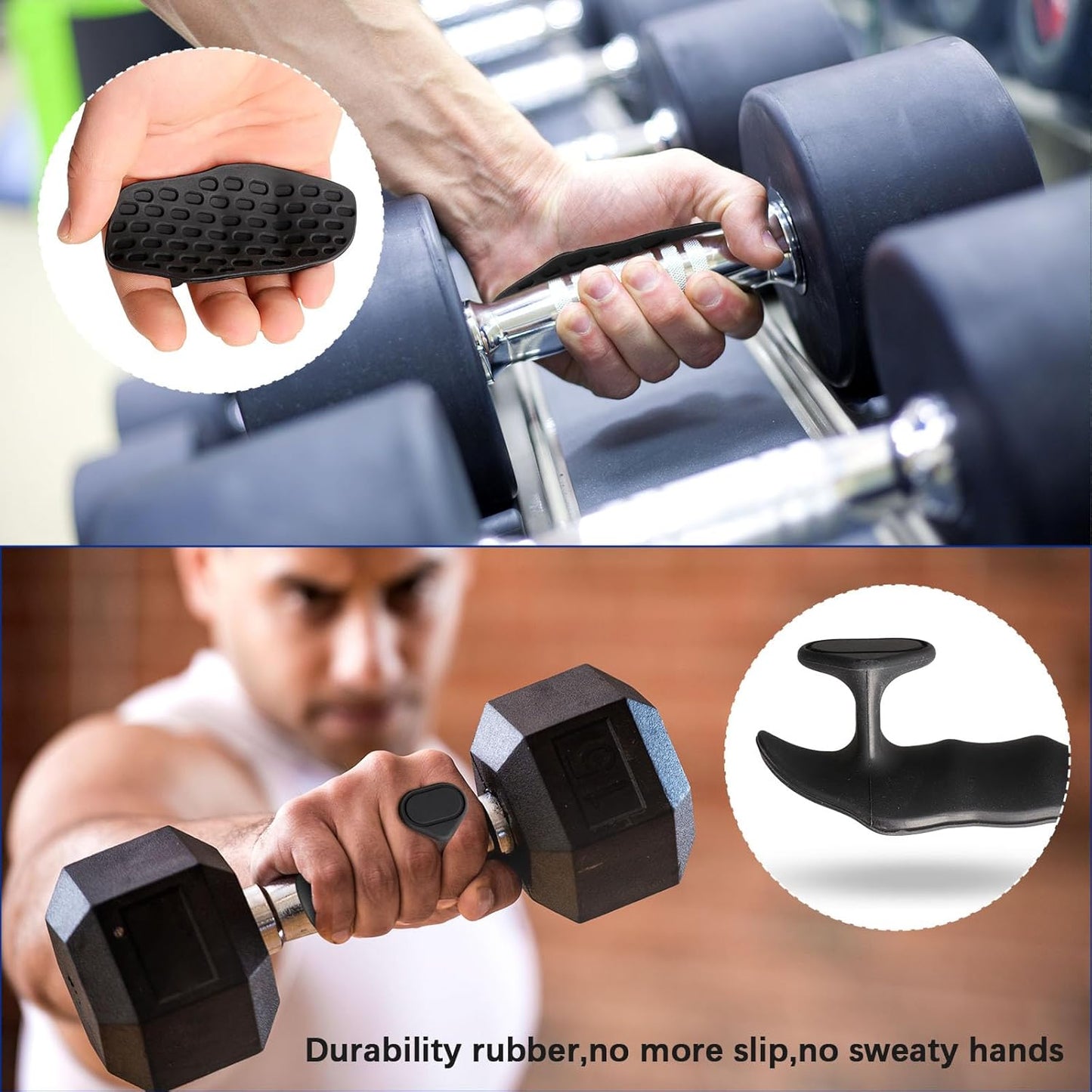 Silicone Anti-Slip Workout Grips 2.0