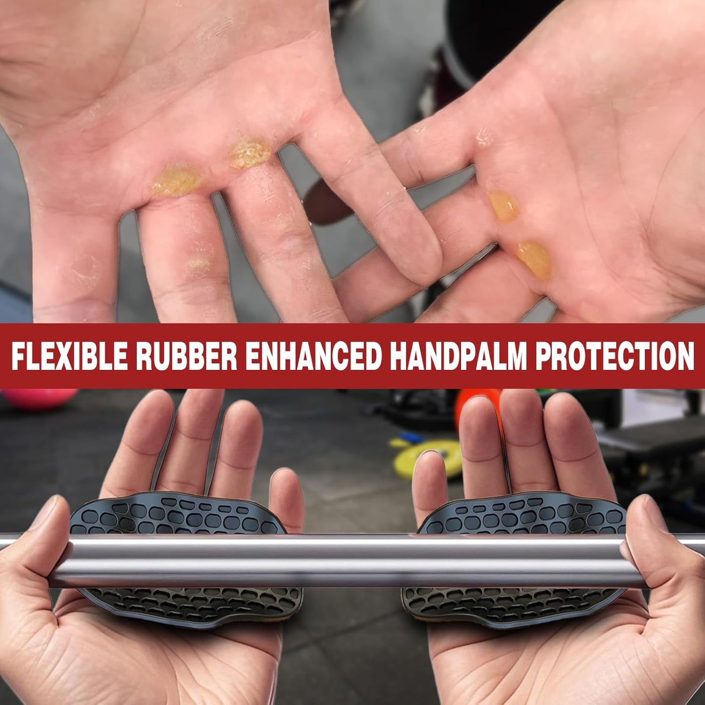 Silicone Anti-Slip Workout Grips 2.0