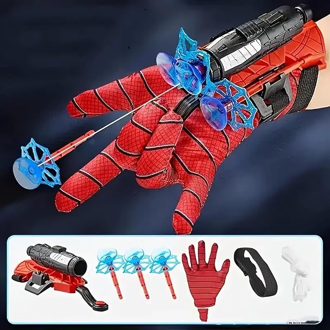 Spider Web Shooter, Finger Projectile Launcher, Heroic Web Shooting Action Toys for Kids