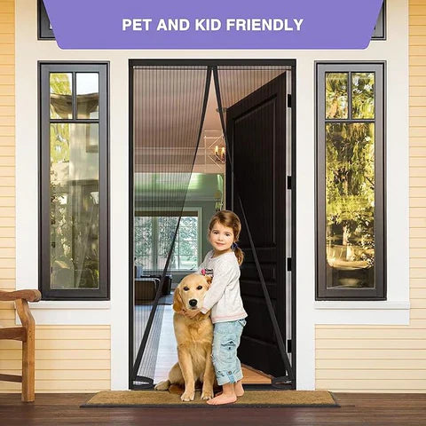 Mesh Screen Net Home Magnetic Foldable Anti Mosquito Door Curtains