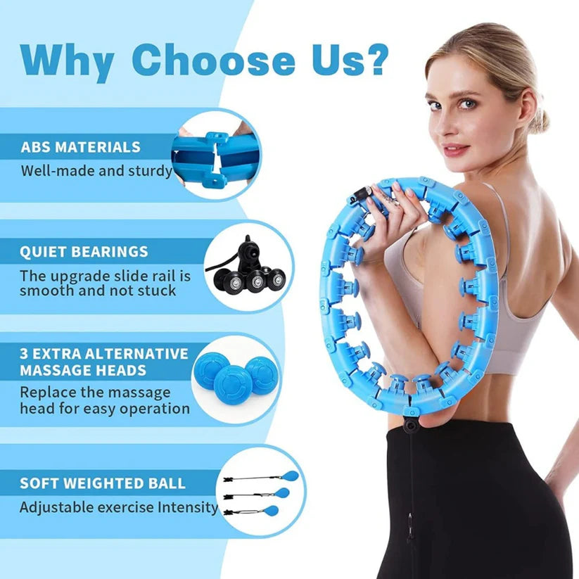 🔥 UltraHoop Weighted Smart Hula Hoop🎯