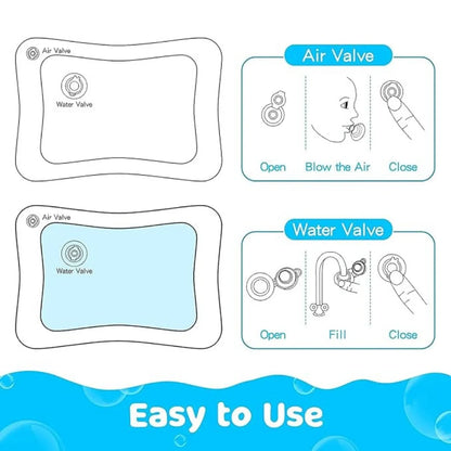 Tummy Time Baby Water Play Mat