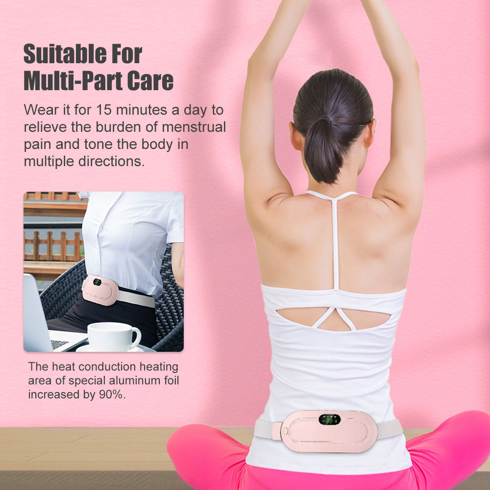 Period Pain Relief Device - Menstrual Heating Pad Self Massage Period Cramp Massager