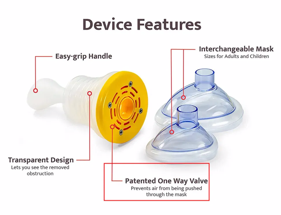 Anti-Choking Device for Kids & Adults – Emergency Airway Clearing Device for Home, Travel, Schools, and Elderly Care