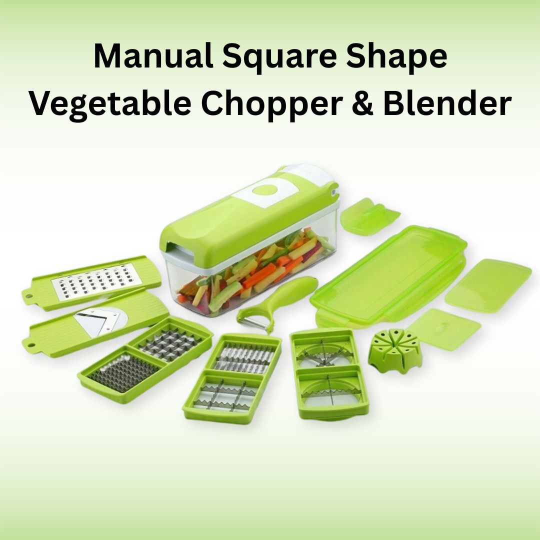 Manual Square Shape Vegetable Chopper & Blender