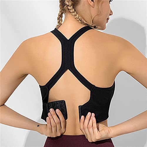 Digi Collections Womens Cross Back Padded Sports Bra