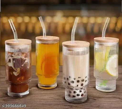 Tumbler Set of 1 with Bamboo Lid and Straw