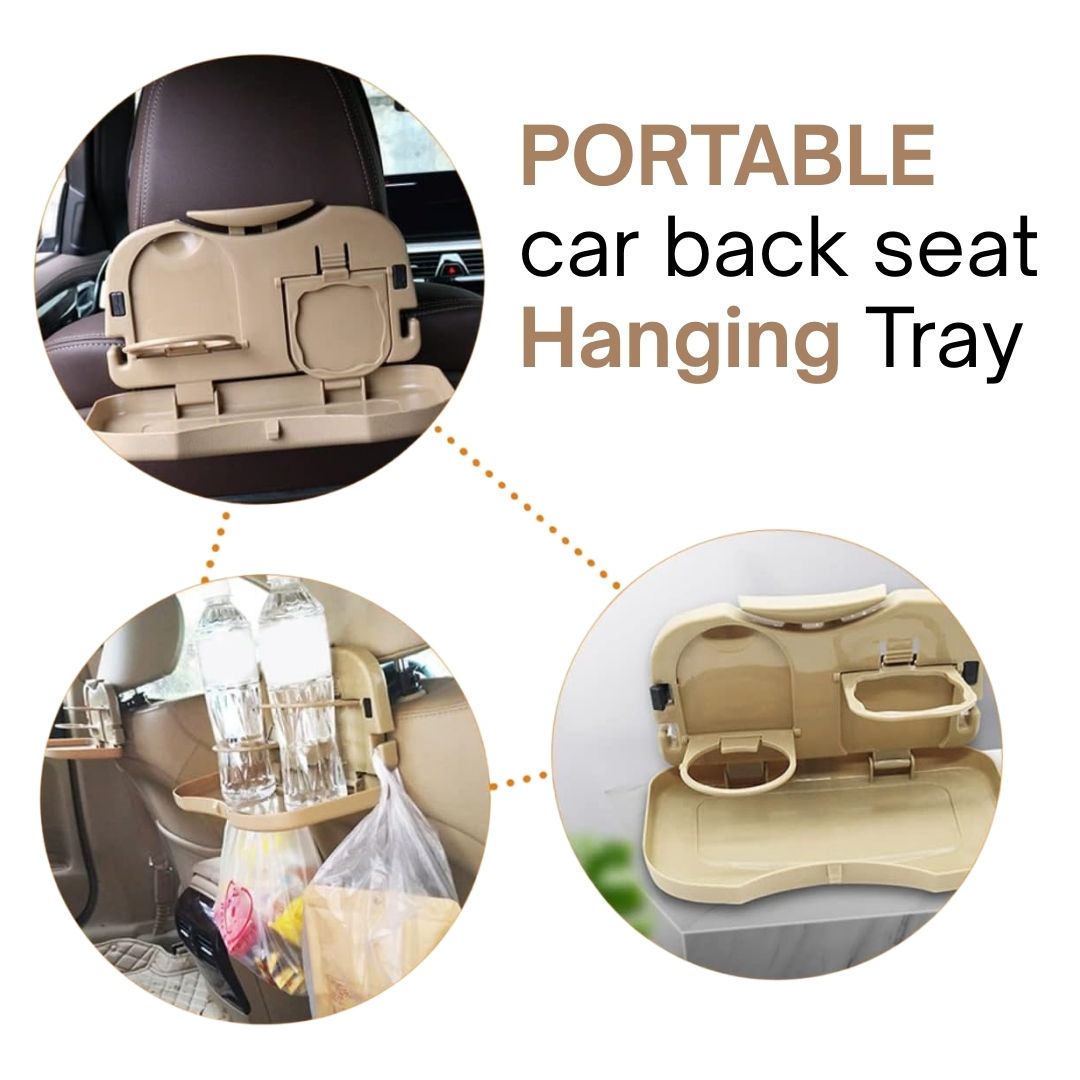 Portable Car Back Seat Hanging Dining Tray Stand