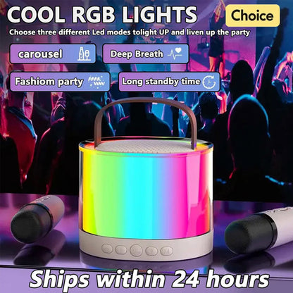 Wireless Bluetooth Speaker Multifunctional RGB Light Portable Music Player