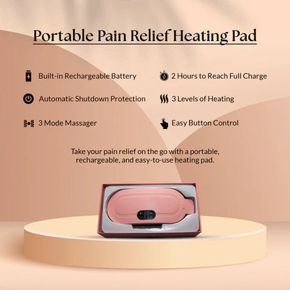 Period Pain Relief Device - Menstrual Heating Pad Self Massage Period Cramp Massager