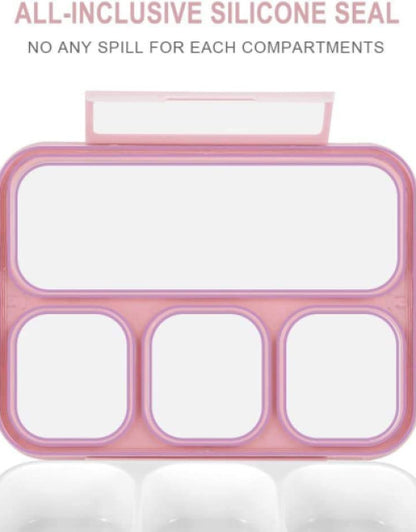 4 Compartment Bento Lunch Box for Kids