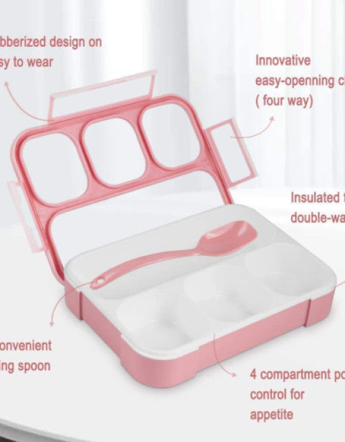 4 Compartment Bento Lunch Box for Kids