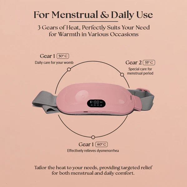 Period Pain Relief Device - Menstrual Heating Pad Self Massage Period Cramp Massager