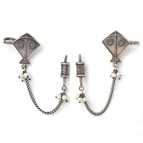 Oxidized Kite Earrings For Women