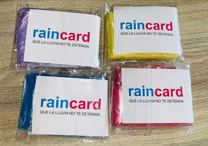 Unisex Disposable Rain Card for Emergency Use Waterproof with Smallest Pocket Size