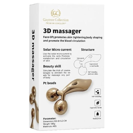 3D Face Massager Roller for Glowing Skin, Facial Sculpting, and Relaxation