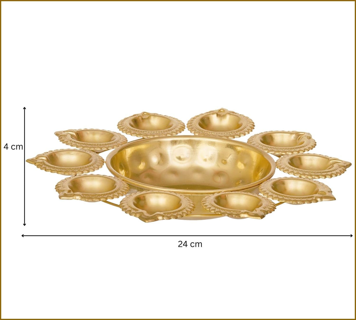 Flower Shape Diya Decorative Urli Bowl for Home