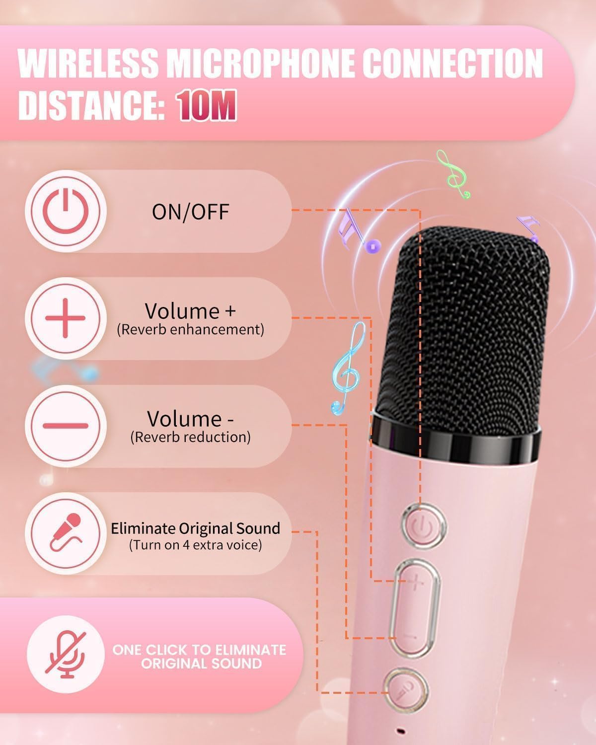 Digi Collections Mini Portable Bluetooth Karaoke Machine