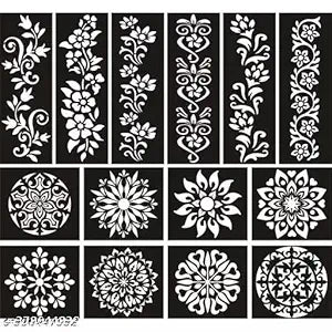 Premium Mehendi Stencil Design Full Hand Set