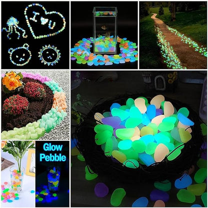 NightGlow Decorative Pebble Light Stones