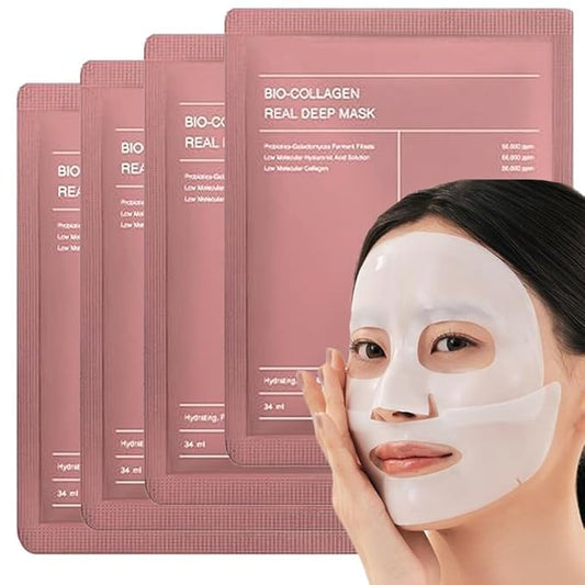 Korean Glass Skin Bio-Collagen Overnight Face Mask for Deep Hydration, Pigmentation, Anti-Aging