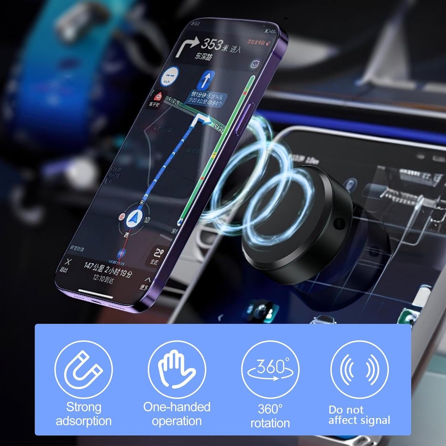 Smart Universal Magnetic Phone Holder