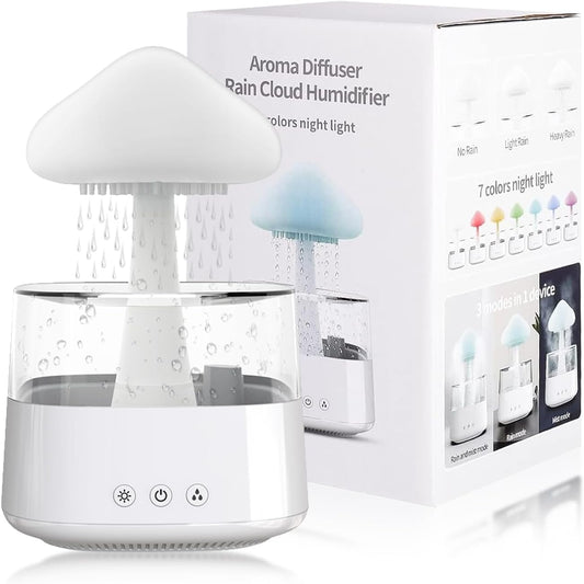 Mushroom Rain Cloud Humidifier- Raindrop Relaxation