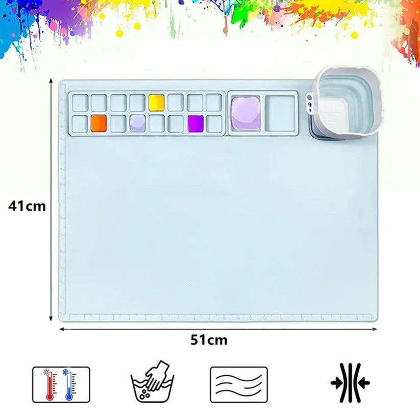 Silicone Craft Mat for Painting Play Doh and Clay for Kids
