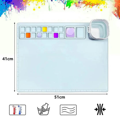 Silicone Craft Mat for Painting Play Doh and Clay for Kids