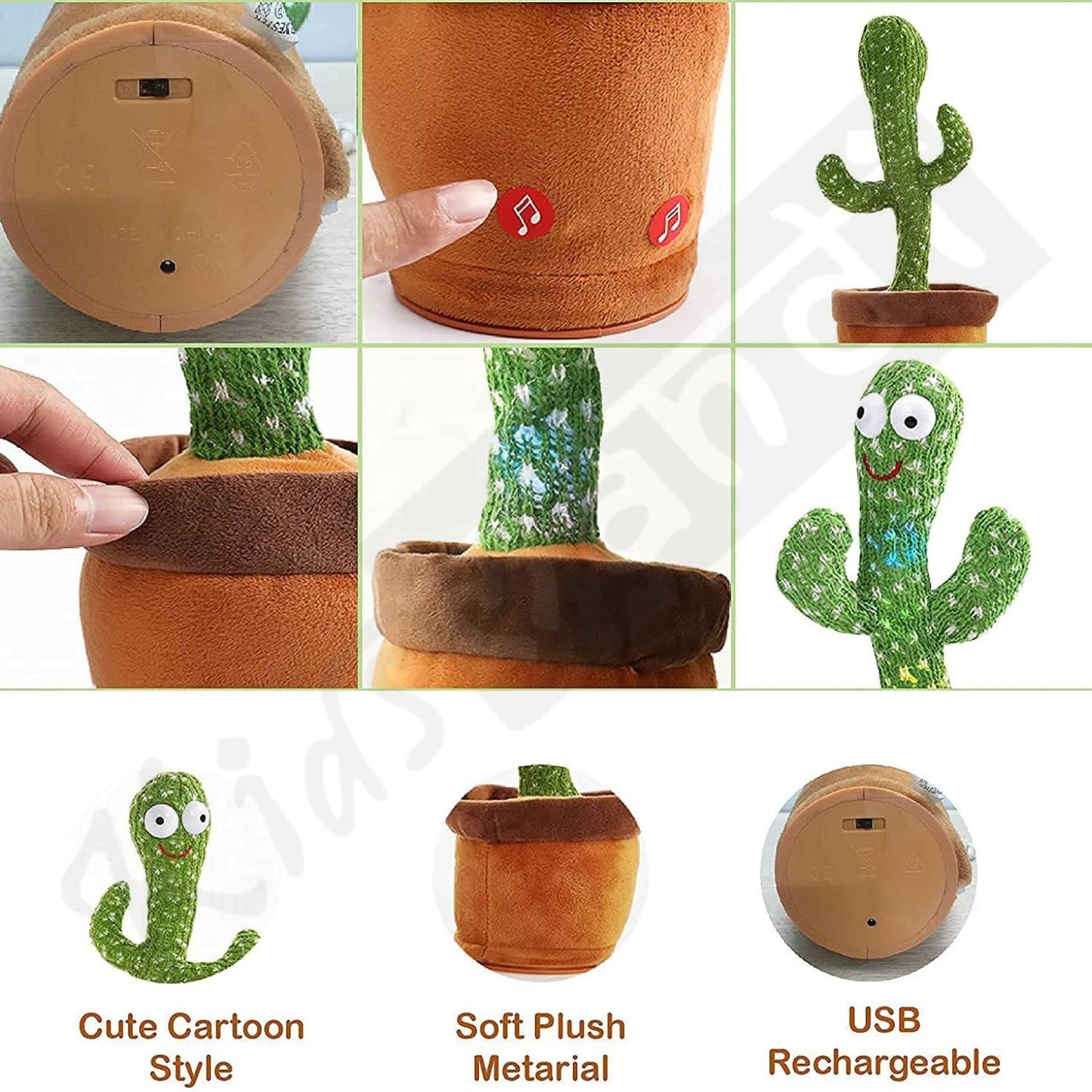 Dancing Cactus Toy for Toddlers & Kids – Interactive Music & Light-Up Fun!