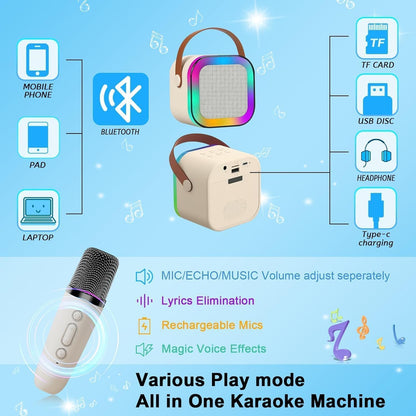 Digi Collections Mini Portable Bluetooth Karaoke Machine