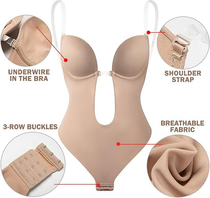 🔥 Women’s Backless Body Bra Shaper