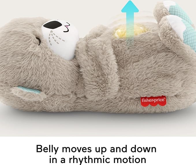 Baby Sound Machine Breathing Otter Portable Plush Baby Toy