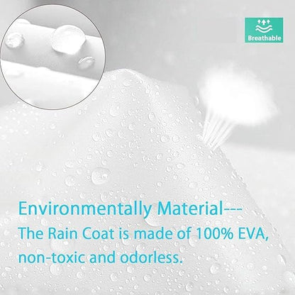 Unisex Transparent Hooded Raincoat