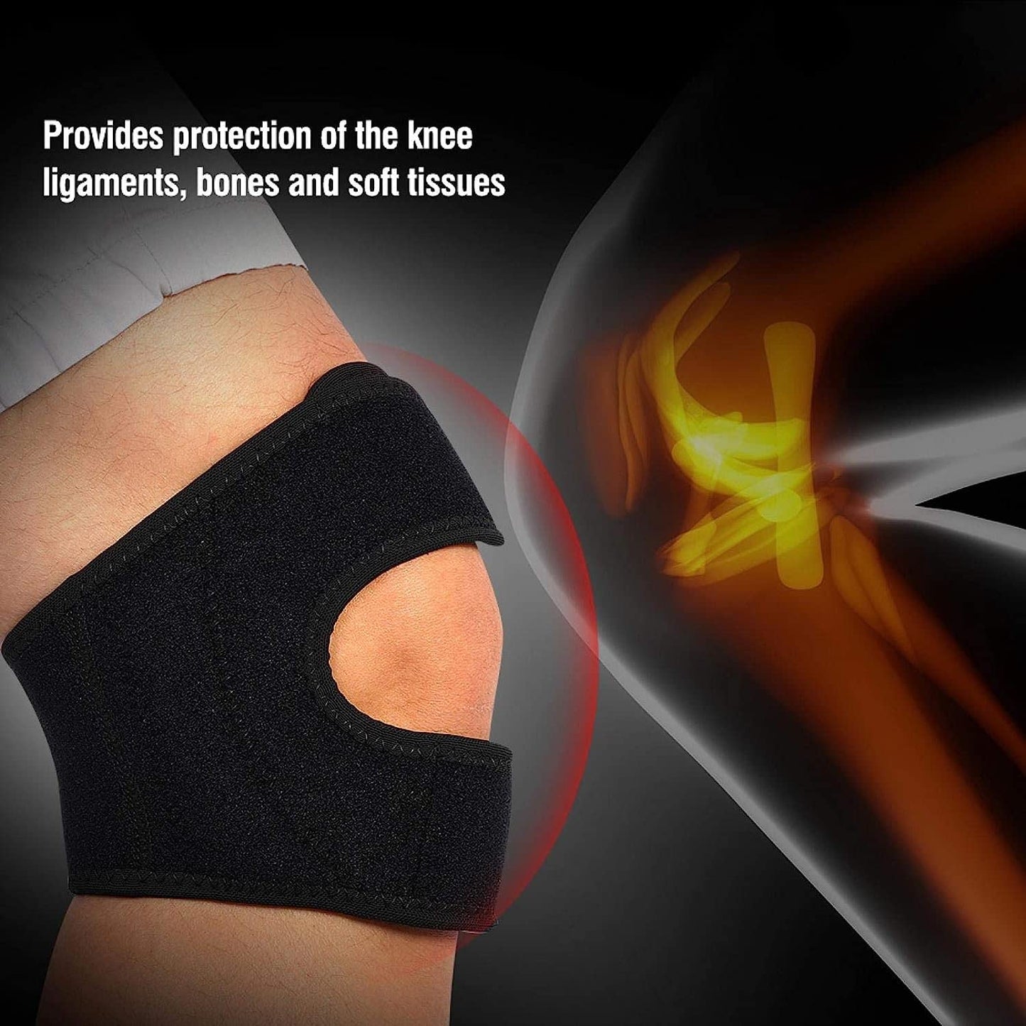 Patella Knee Support Strap - Joint Pain Relief for Men & Women (Pack of 1)