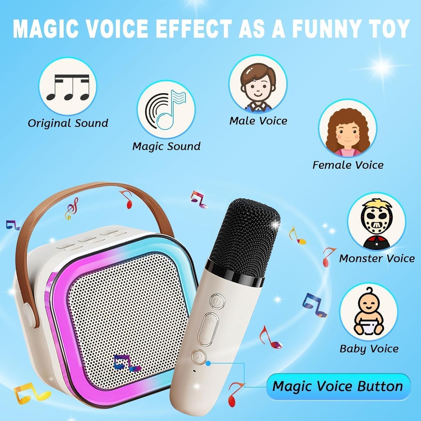 Digi Collections Mini Portable Bluetooth Karaoke Machine