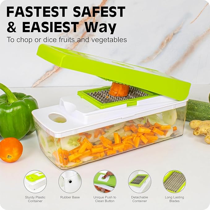 Manual Square Shape Vegetable Chopper & Blender