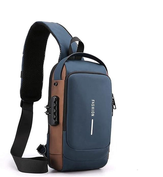 Best Selling Fashion Waterproof Motorcycle Anti-theft Chest Bag USB Men Crossbody Sling Bag Men Crossbody Bag for Men