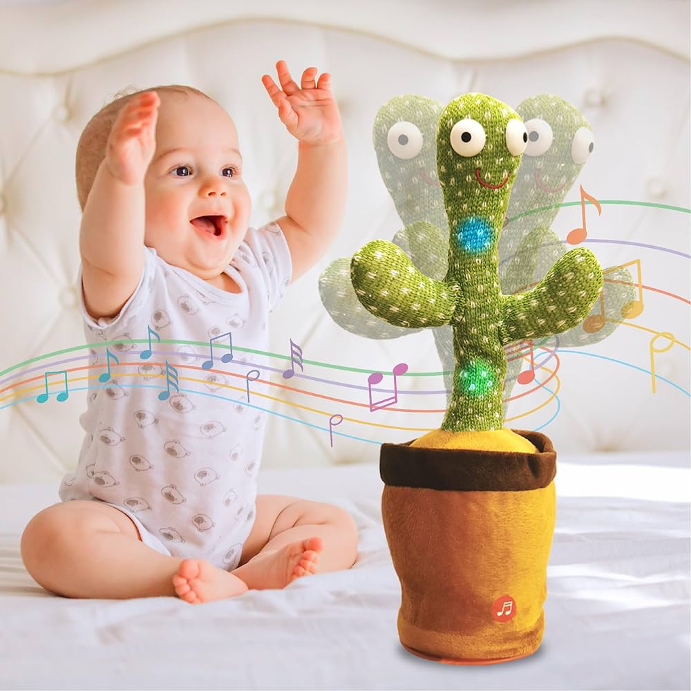 Dancing Cactus Toy for Toddlers & Kids – Interactive Music & Light-Up Fun!