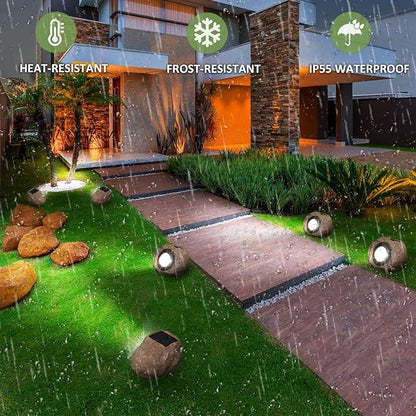 SolarRock Outdoor LED Stone Lights