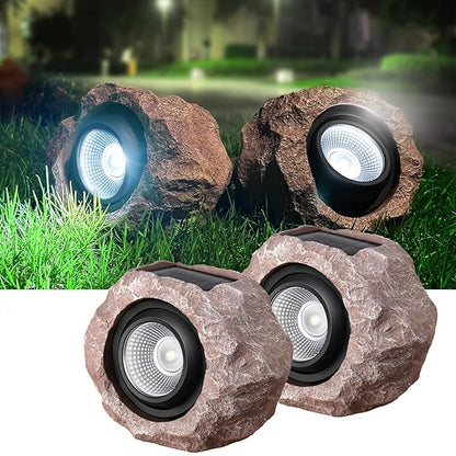 SolarRock Outdoor LED Stone Lights