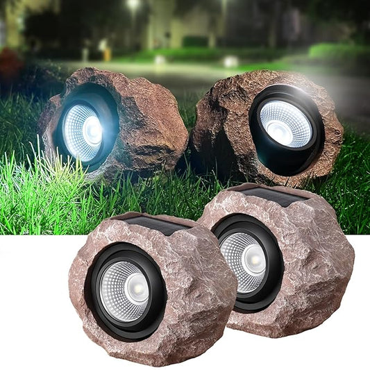 SolarRock Outdoor LED Stone Lights