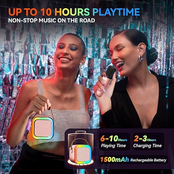 Digi Collections Mini Portable Bluetooth Karaoke Machine