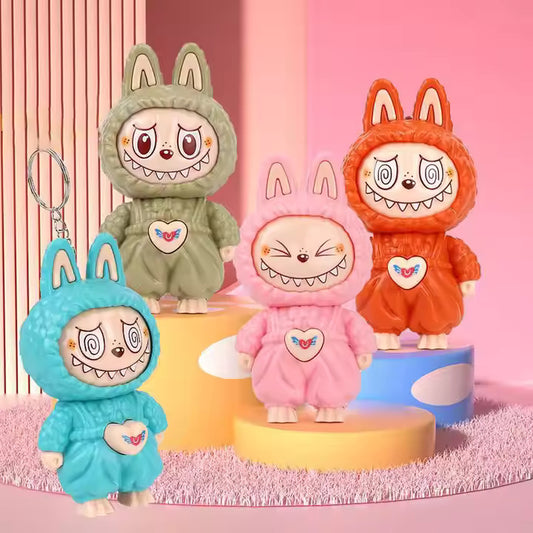 Face Changing Labubu Keychain