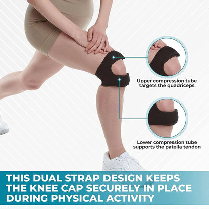 Patella Knee Support Strap - Joint Pain Relief for Men & Women (Pack of 1)